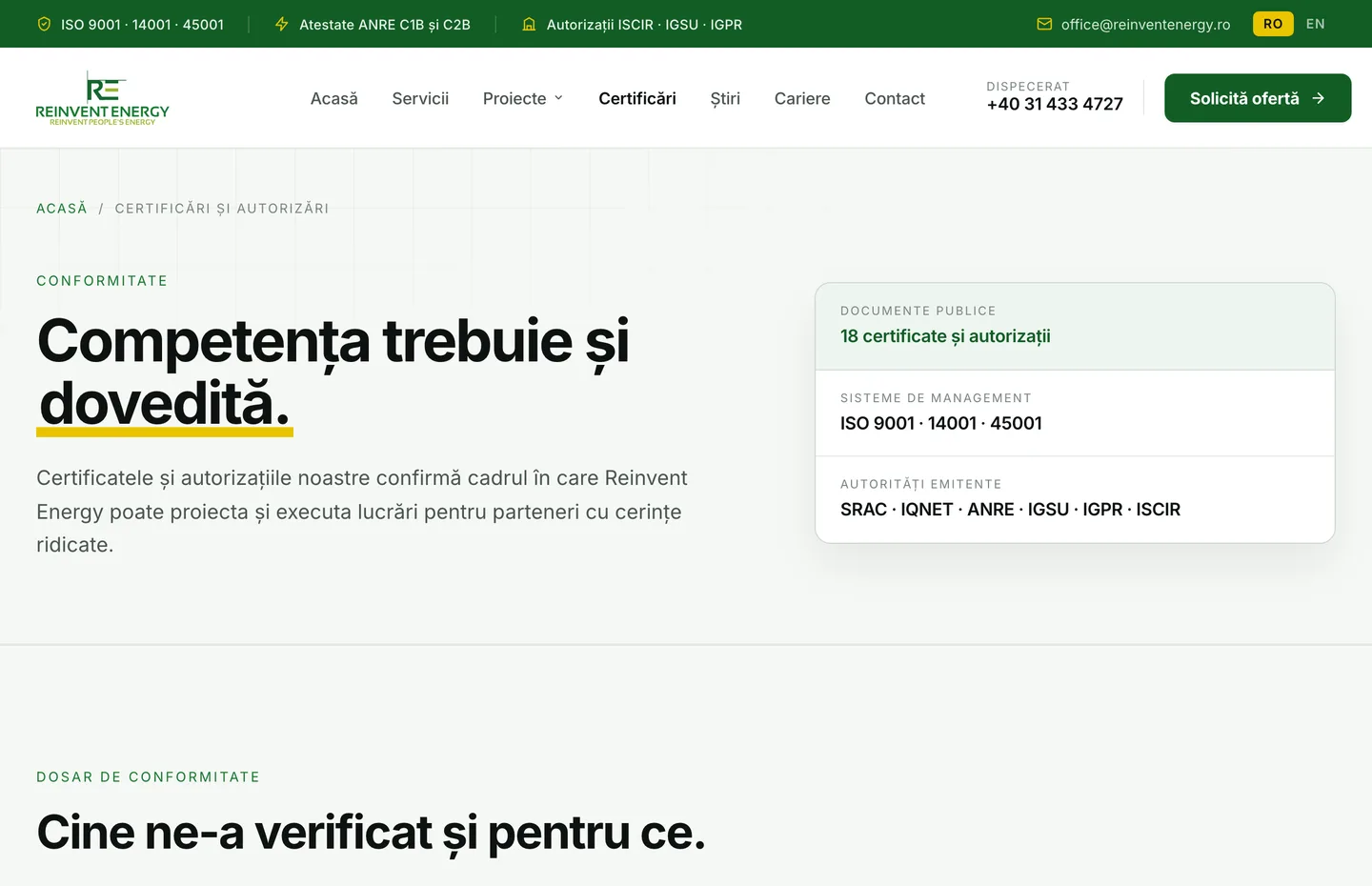 Competența trebuie și dovedită